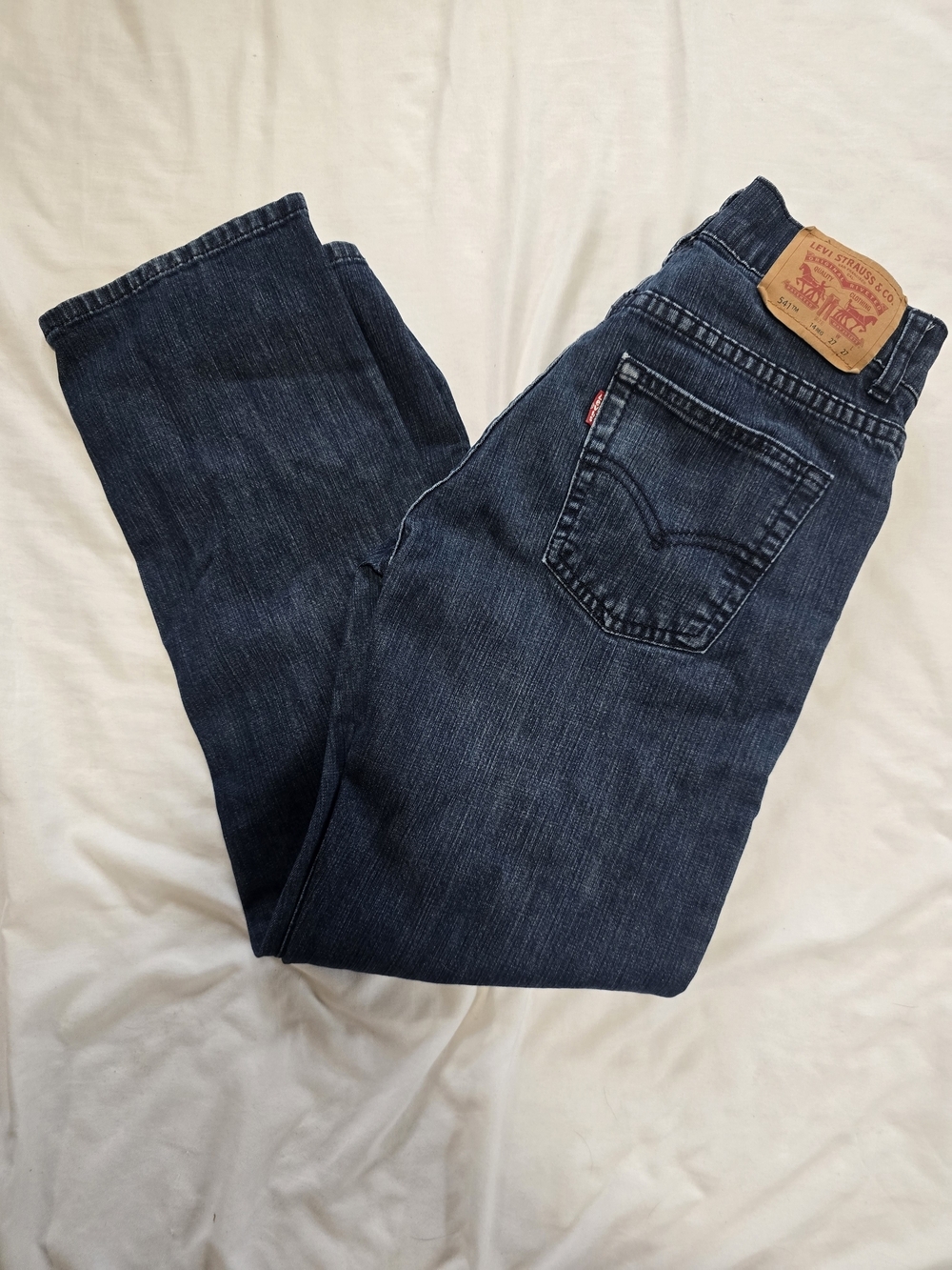 Levi's 541 Athletic Fit Boys Jeans Size 14 Regular 27x27 Dark Wash Straight Leg